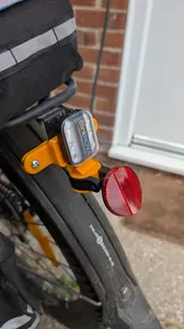 Bike Pannier Rack Light/Reflector Clip/Mount