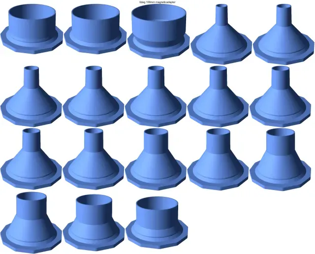 100mm magnetic vacuum hose connector — Image 4 of 7