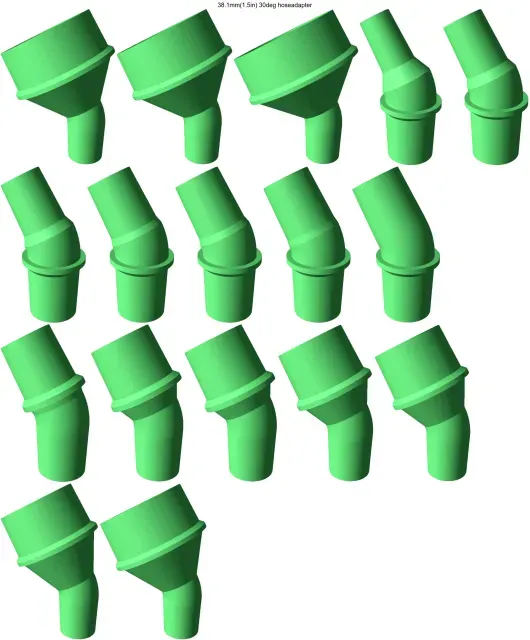 30° elbow vacuum hose adapters for all common sizes — Фото 11 из 21