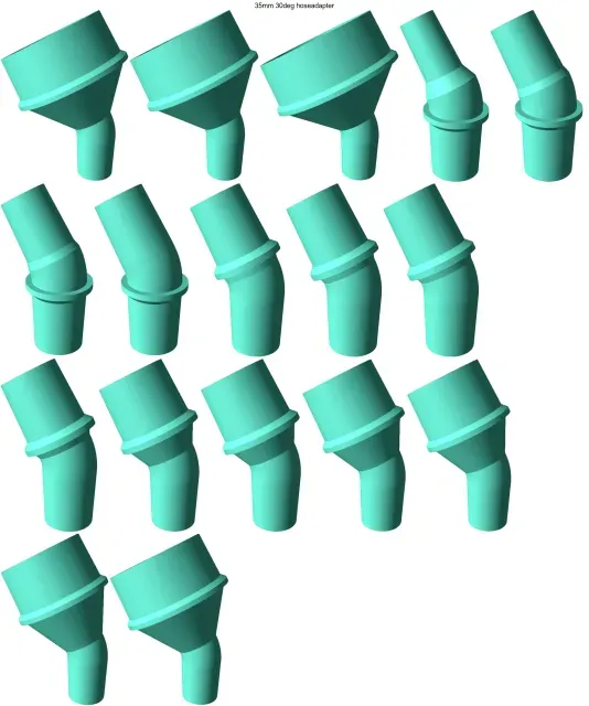 30° elbow vacuum hose adapters for all common sizes — Фото 8 из 21