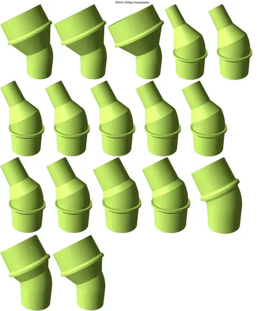 30° elbow vacuum hose adapters for all common sizes — Фото 15 из 21