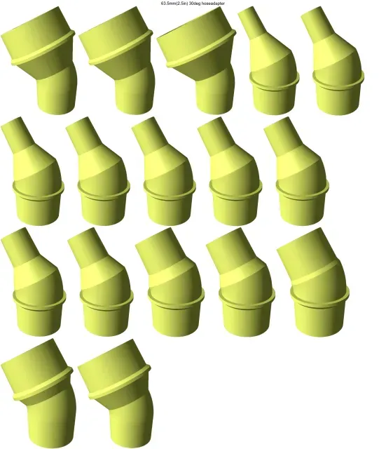 30° elbow vacuum hose adapters for all common sizes — Фото 16 из 21