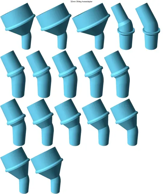 30° elbow vacuum hose adapters for all common sizes — Фото 6 из 21