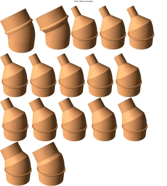 30° elbow vacuum hose adapters for all common sizes — Фото 19 из 21