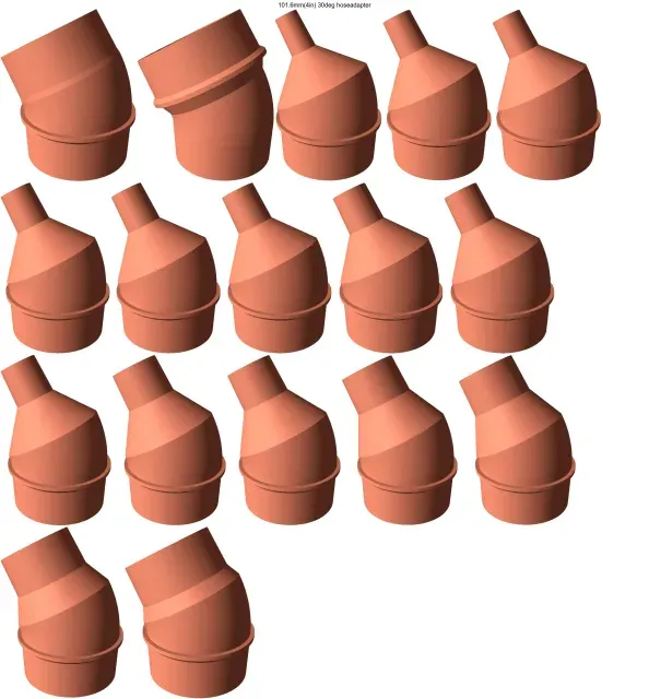 30° elbow vacuum hose adapters for all common sizes — Фото 20 из 21