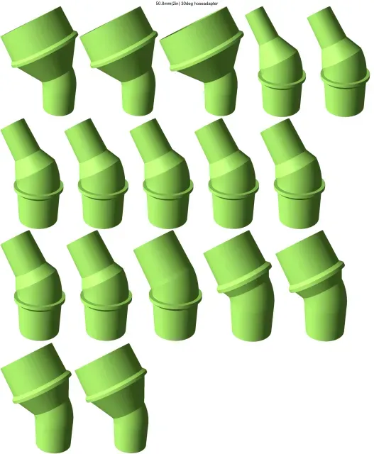 30° elbow vacuum hose adapters for all common sizes — Фото 14 из 21
