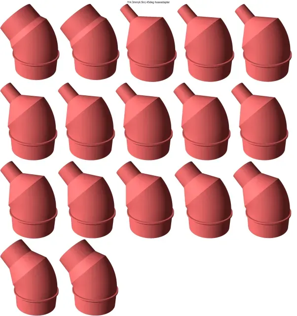 45° elbow vacuum hose adapters for all common sizes — Image 20 of 20