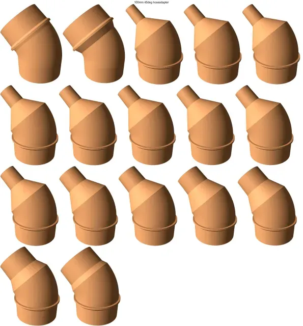 45° elbow vacuum hose adapters for all common sizes — Image 18 of 20