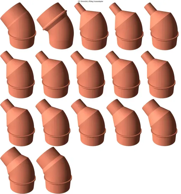 45° elbow vacuum hose adapters for all common sizes — Image 19 of 20