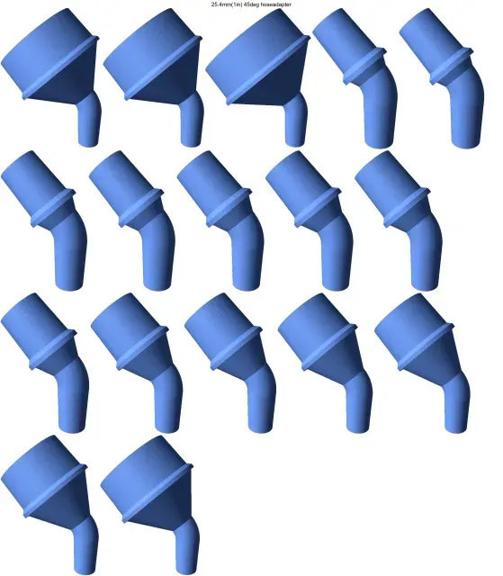 45° elbow vacuum hose adapters for all common sizes — Image 3 of 20