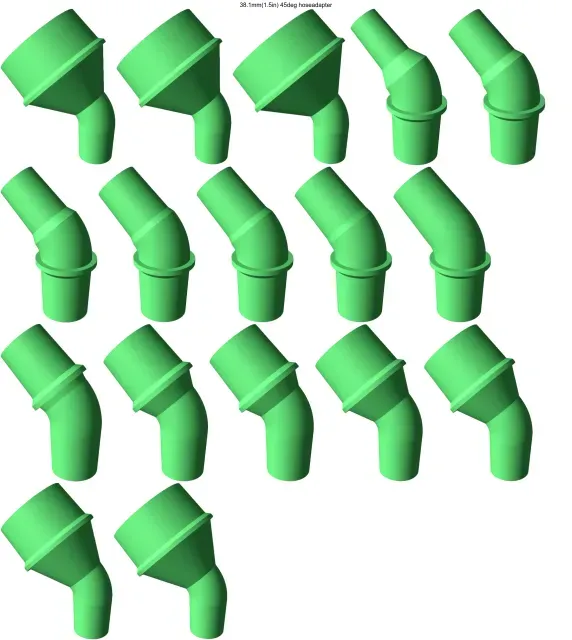 45° elbow vacuum hose adapters for all common sizes — Image 11 of 20