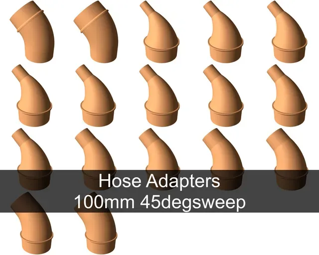 45° tapered elbow vacuum hose adapters for all common sizes — Image 14 of 21