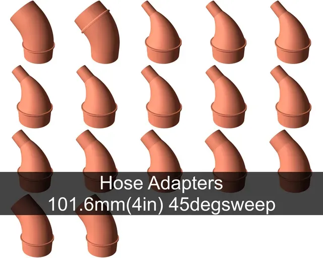 45° tapered elbow vacuum hose adapters for all common sizes — Image 19 of 21