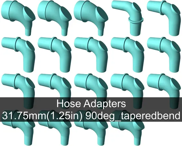 90° tapered elbow vacuum hose adapters for all common sizes — Image 5 of 22