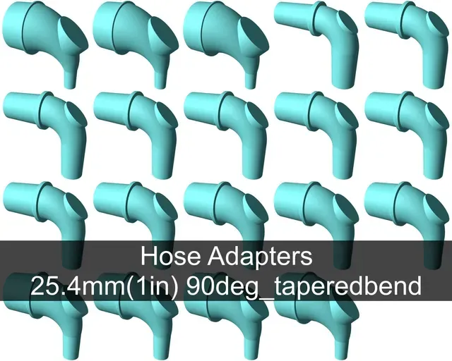 90° tapered elbow vacuum hose adapters for all common sizes — Image 4 of 22