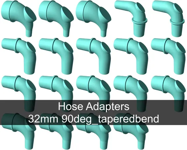 90° tapered elbow vacuum hose adapters for all common sizes — Image 6 of 22