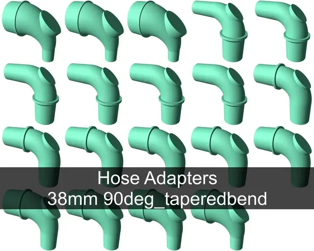 90° tapered elbow vacuum hose adapters for all common sizes — Image 9 of 22