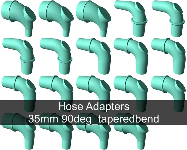90° tapered elbow vacuum hose adapters for all common sizes — Image 10 of 22