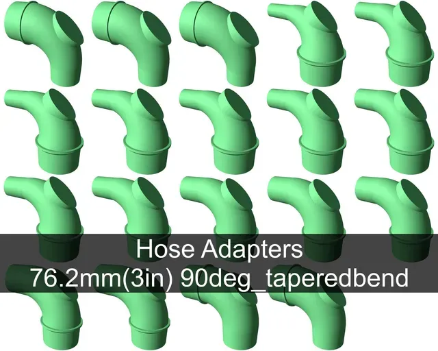 90° tapered elbow vacuum hose adapters for all common sizes — Image 17 of 22