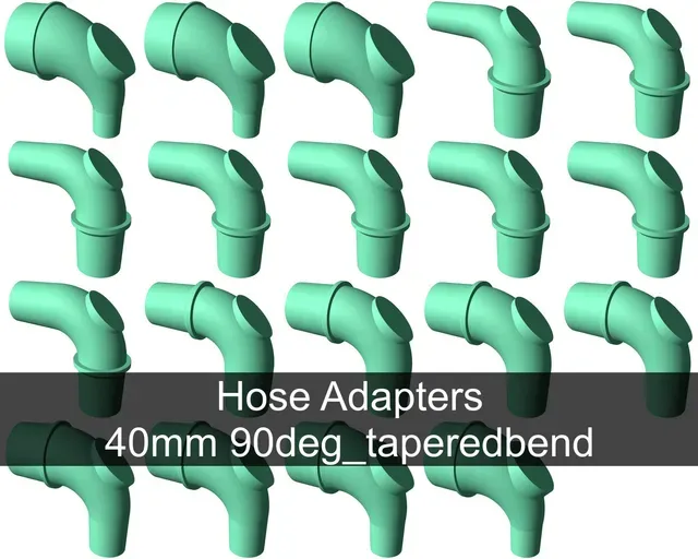 90° tapered elbow vacuum hose adapters for all common sizes — Image 21 of 22