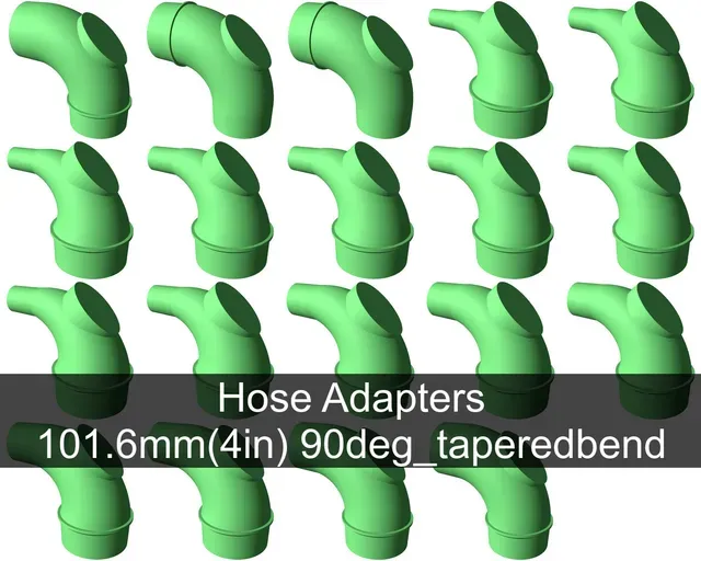 90° tapered elbow vacuum hose adapters for all common sizes — Image 20 of 22