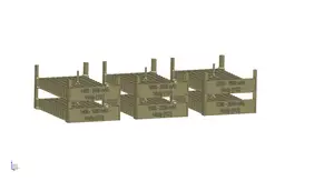 Multi-level basket for 18650 cells
