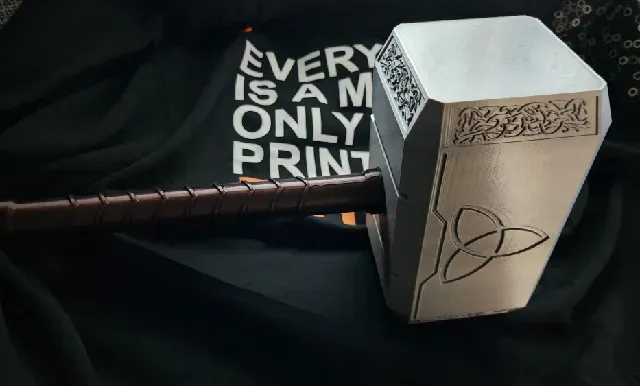 🗲 Full-Size Mjolnir 3-piece screw together (Thor's Hammer) 🗲