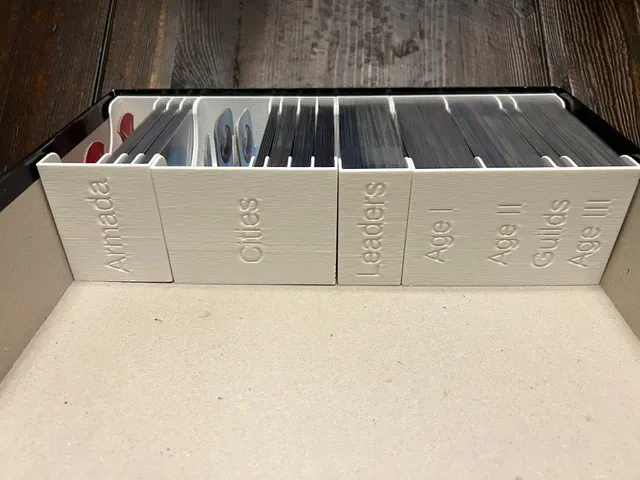 7 Wonders (Second Edition) Insert / Organizer - Fits Leaders, Cities, and Armada Expansion in Base Box — Image 2 of 10