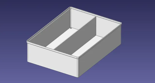 3x4 units, full height, 2x1 grid Stackable Insertbox