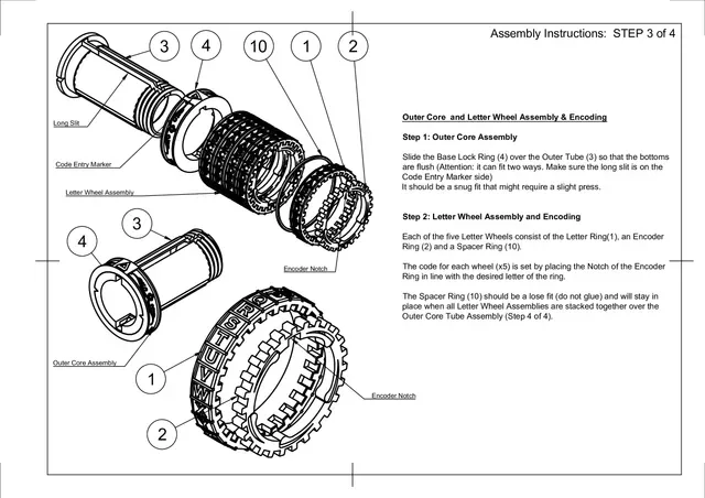 Cryptex (5, 6, 7, 8 or 10 letter wheels) — Image 9 of 11