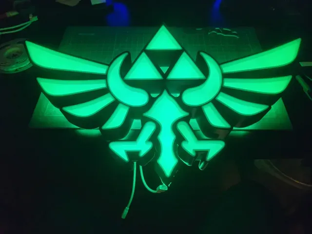 Legend Of Zelda Hyrule Royal Family Crest LED Lamp — Фото 8 из 12