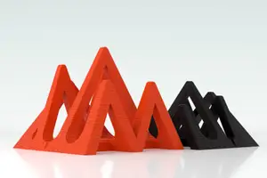 "Mountains", a vertical parametric devices stand