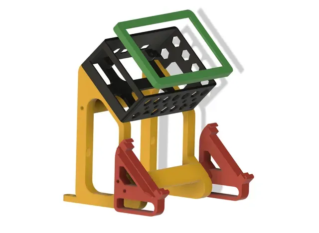 Displays holder HyperPixel 4.0 w RB + Prusa LCD ( Prusa i3 MK3s )