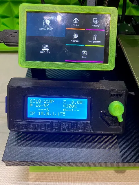 Displays holder HyperPixel 4.0 w RB + Prusa LCD ( Prusa i3 MK3s ) — Фото 5 из 10