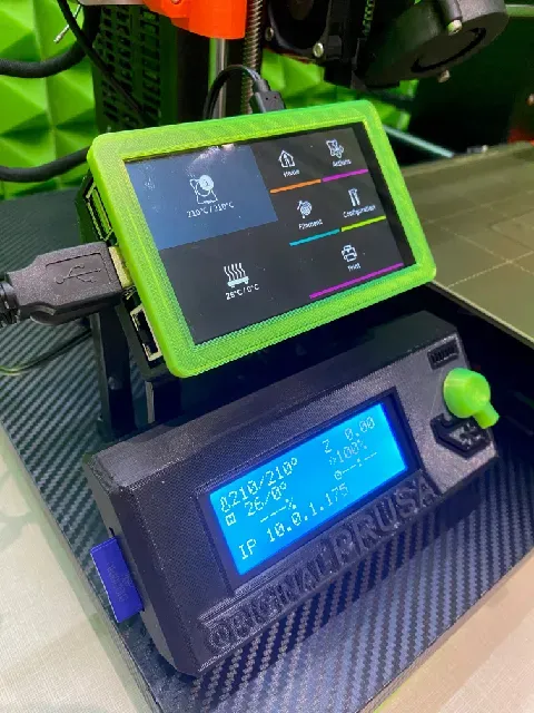 Displays holder HyperPixel 4.0 w RB + Prusa LCD ( Prusa i3 MK3s ) — Фото 2 из 10