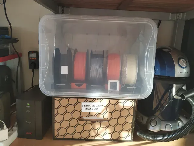Simple MMU2S filament spooler and dry box — Фото 5 из 7