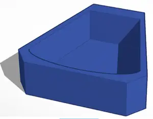 Triangular edge paving brick mold