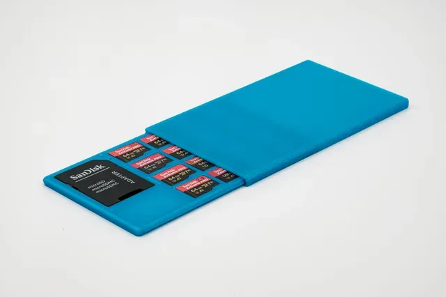 Micro SD Card Wallet - less than 4 mm thick