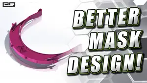 NEW Covid-19 Face Shield Design (Prints ~4X Faster, No Elastic Required, Printable Straps!)