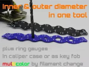 Fillet diameter radius gauge | Key worm