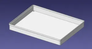 3x4 units, third height, 1x1 grid Stackable Insertbox
