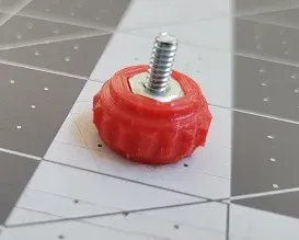 Thumb screw knob for #6-32 panhead screw and nut