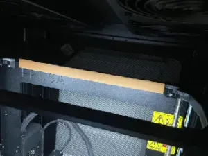 Prusa i3 Mk3 Bowden tube guard for frame edge