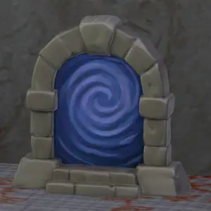 ttrpg terrain Mystic water portal Spiral wave nosupportEasyprint fdm Easypaint