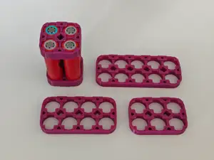 Spot Weld 18650 Battery Holders | 2x Row