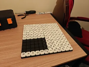 3D word-building board game