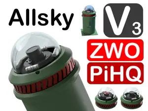 Allsky Camera Housing 2026 | V3 | ZWO + PiHQ Sensor | RaspberryPi | Ventilation & Dew Heating