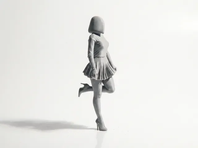 Stockings Girl Figurine Female Figure 3D Printable — Фото 4 из 5