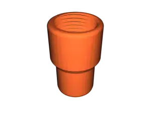 sprinkler riser to 1/2-inch thread adapter