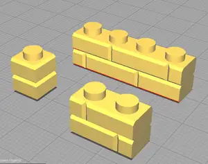 Lego brick generator tool - brick/masonry pattern side